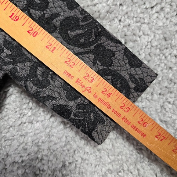 Betsey Johnson Jacket Womens 2 Black Brocade Peplum Runway Gothic Chic - Picture 16 of 16